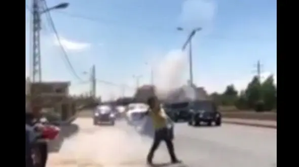 شلیک آر‌ پی‌ جی به افتخار عروس و داماد! + فیلم 