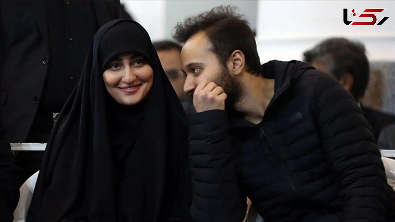 تصویری از زینب سلیمانی در کنار برادرش