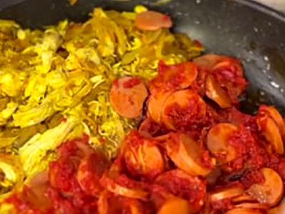 آموزش پخت یک ساندویچ همه پسند با بندری و مرغ + فیلم