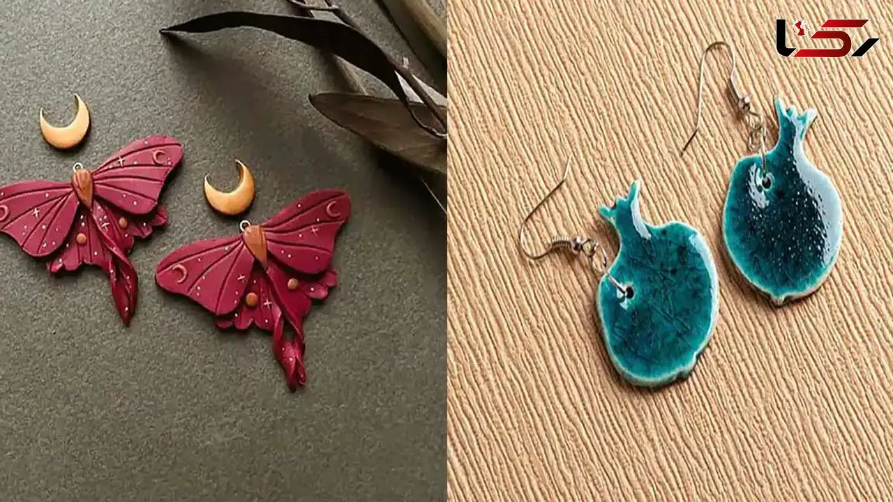 مدل‌ های خاص گوشواره سفالی فانتزی؛ دنیای طرح‌ های جذاب گوشواره