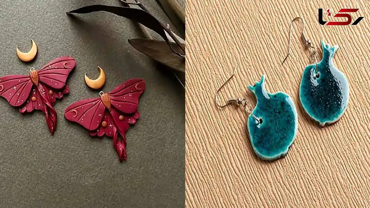 مدل های خاص گوشواره سفالی فانتزی؛ دنیای طرح های جذاب گوشواره