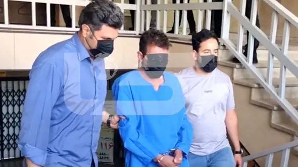 اولین فیلم از عامل قتل الهه حسین نژاد در پلیس آگاهی تهران