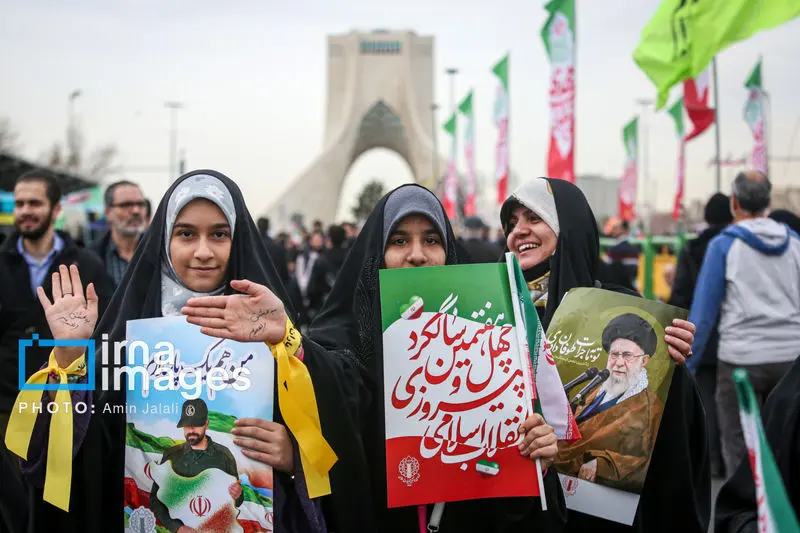 حضور مردم ایران در راهپیماتیی 22 بهمن 1404