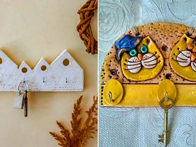 15 مدل خلاقانه جاکلیدی دیواری برای یک ورودی زیبا و مرتب