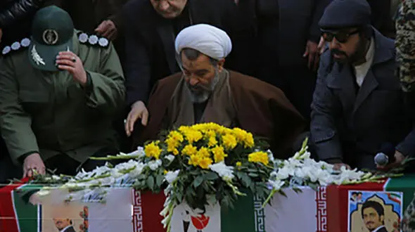 تشییع پیکر شهدای سقوط هواپیمای اوکراینی در سبزوار + عکس