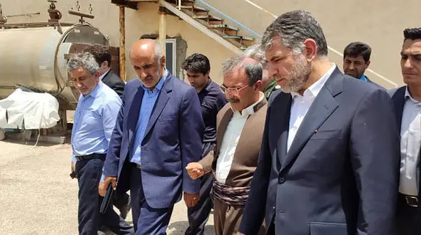 بازدید وزیر جهاد کشاورزی از برداشت گندم در روانسر / ساداتی نژاد پشت کمباین نشست!+ فیلم