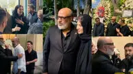 فیلم/ نگاهی به حضور بازیگران در مراسم ختم مادر ریما رامین فر / از جواد عزتی و محسن تنابنده تا نسرین نصرتی و فریبا نادری