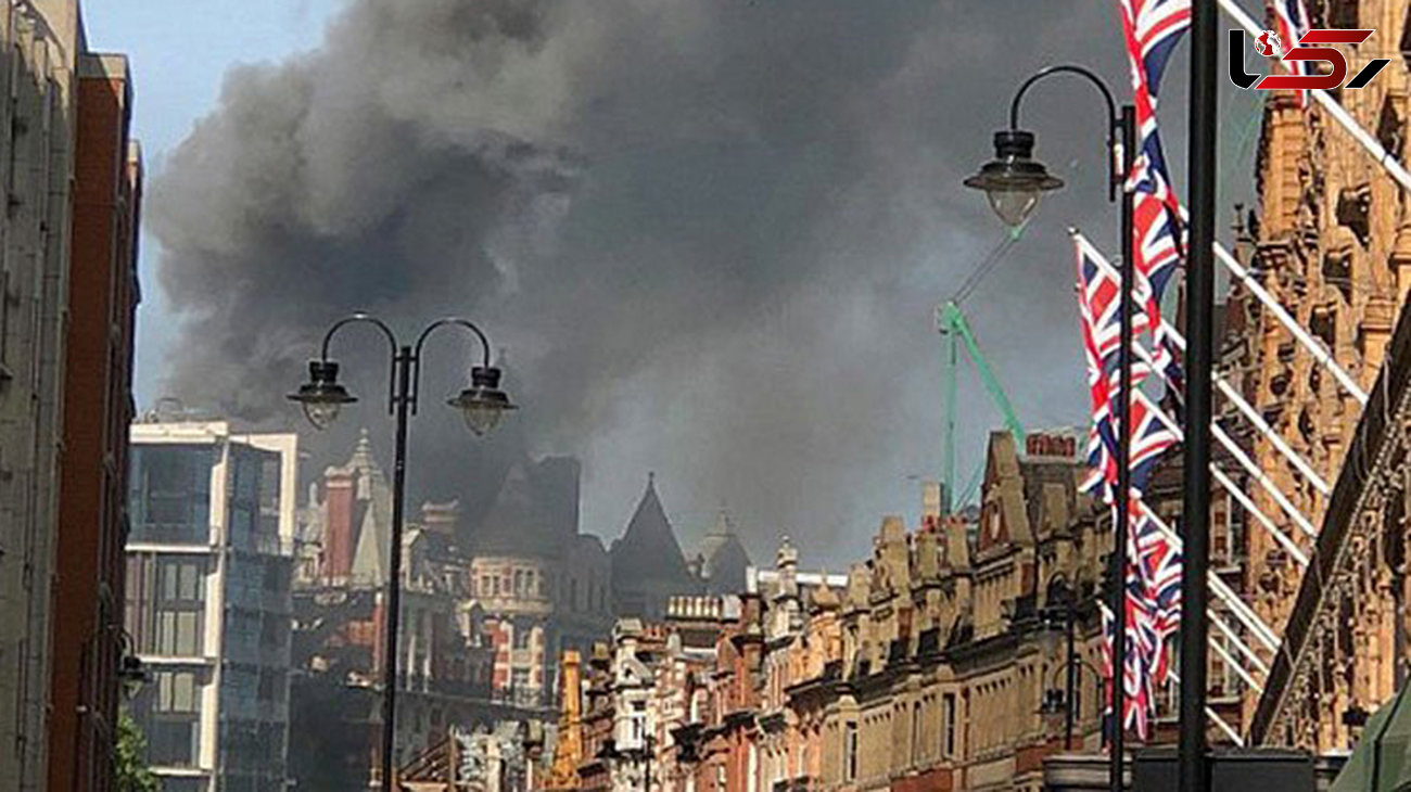 آتش سوزی گسترده در هتل اورینتال لندن 