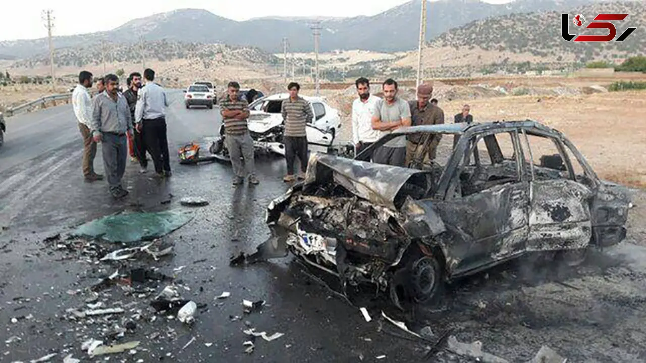 تصویری دلخراش از زنده زنده سوختن ۳ نفر در یاسوج