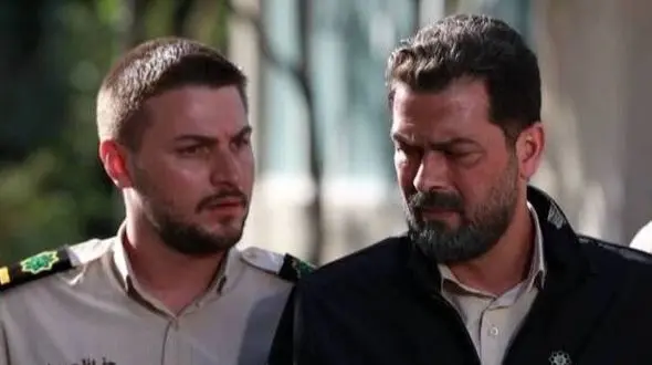 فیلم/ گریم و استایل متفاوت دارا حیایی، هاشم سریال "از سرنوشت" و پژمان بازغی در پشت صحنه‌ی یک کار مشترک