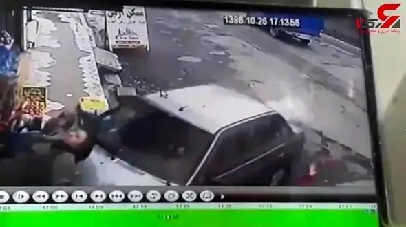 لحظه تکان دهنده زیرگرفتن 2 عابر در تالش + فیلم 