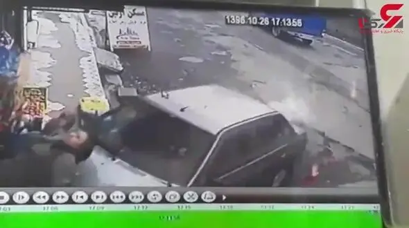 لحظه تکان دهنده زیرگرفتن 2 عابر در تالش + فیلم 
