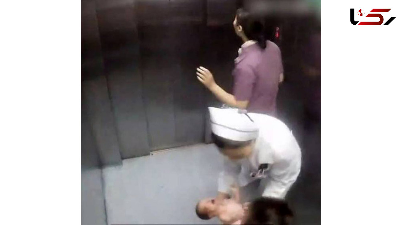 زایمان ناگهانی در آسانسور+عکس
