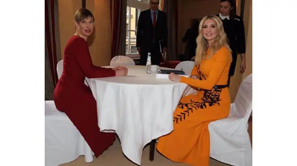 لباس نارنجی دختر ترامپ سوژه رسانه ها شد+عکس