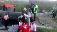 2 کشته در شیرجه خودرو به استخر در دماوند تهران+ عکس