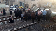 تصادف مرگبار وانت با قطار مسافربری در ورامین / یک کشته تا کنون+ عکس