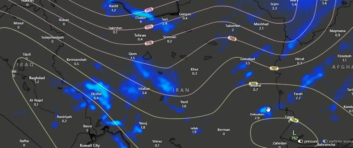تحلیل کوتاه‌مدت هواشناسی ایران؛ چشم‌انداز بارش‌ها در روزهای پیش‌رو