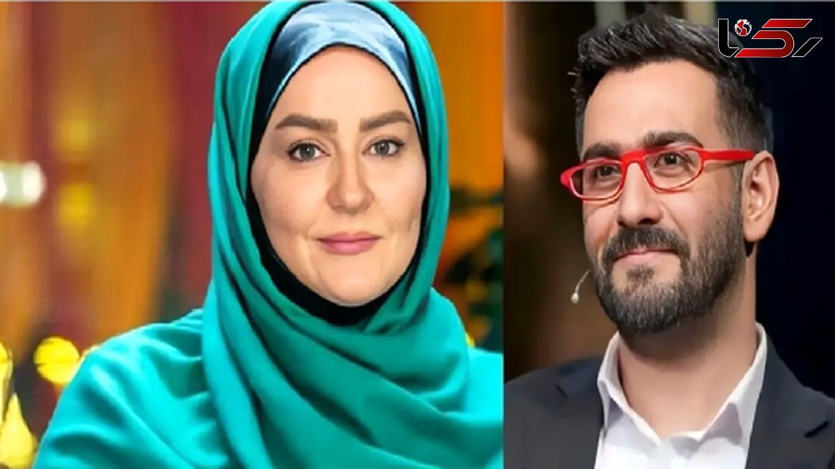 فیلم/ شوخی نعیمه نظام‌دوست با پاپیون قرمز لباس نیما شعبان‌نژاد/ گربه اشرافی کی بودی تو؟؟؟