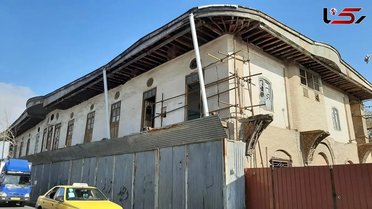 «گراند هتل» قزوین دوباره جان می‌گیرد؛ مرمت بنای تاریخی در جریان است