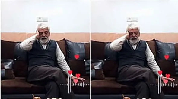 آواز سوزناک پیرمرد شیرازی را بشنوید / فیلم