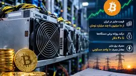 قیمت ماینر در ایران از ۱۰ میلیون تا چند میلیارد تومان / درآمد روزانه برخی دستگاه‌ ها به ۴۰ دلار می‌ رسد