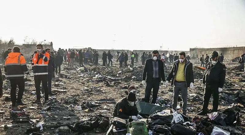 تصاویر : سقوط هواپیمای اوکراینی