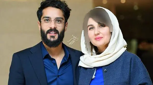 استایل شیک و جذاب دامادی ساعد سهیلی و رونمایی از دسته گل قرمز و زیبای گلوریا هاردی، همسر فرانسوی آقای بازیگر+عکس