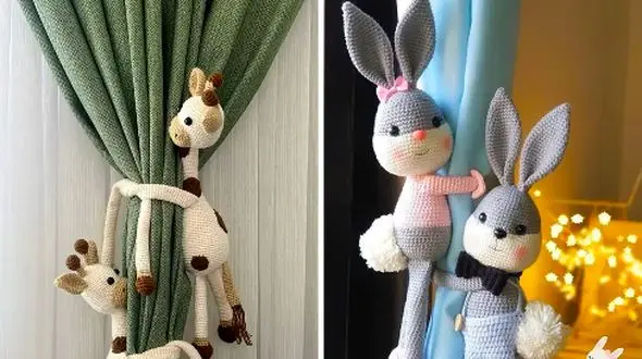 15 مدل زیبای نگهدارنده پرده عروسکی برای نظم و جذابیت بیشتر