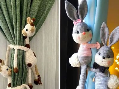 15 مدل زیبای نگهدارنده پرده عروسکی برای نظم و جذابیت بیشتر