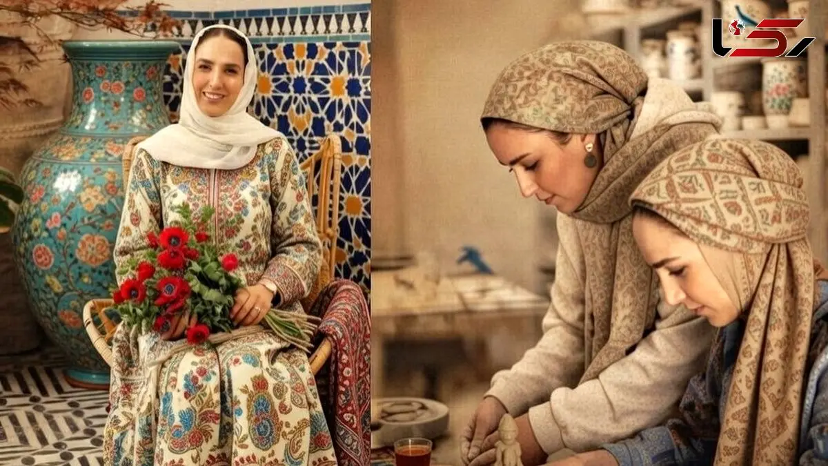 فیلم جشن تولد فوق خاص و عاشقانه سوگل طهماسبی در  سفالگری خانم بازیگر / از کیک تولد جذاب تا لباس گل گلی سفید سوگلی سینمای ایران