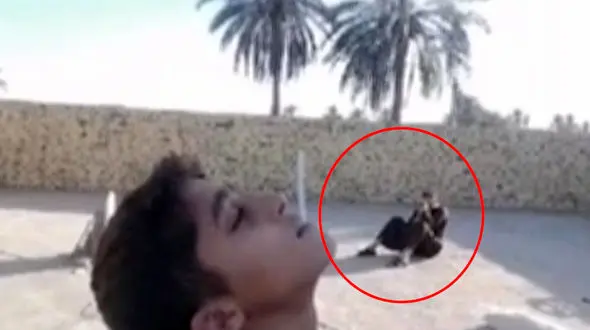 فیلم وحشت آور از تیراندازی مرد عراقی / پسرش سیبل هدف شد