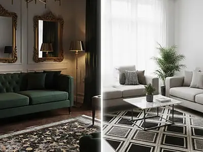 فرق فرش مدرن و وینتیج چیست؟ انتخاب هوشمندانه برای منزل شما