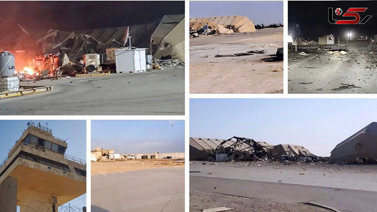 اولین عکس ها از داخل پایگاه ویران شده آمریکایی / خبرنگار عراقی پس از حمله موشکی ایران چه دید؟