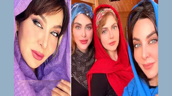 ازدواج فقیهه سلطانی با فوتبالیست کوچکتر از خودش + عکس عروس و داماد و خواهران عروس