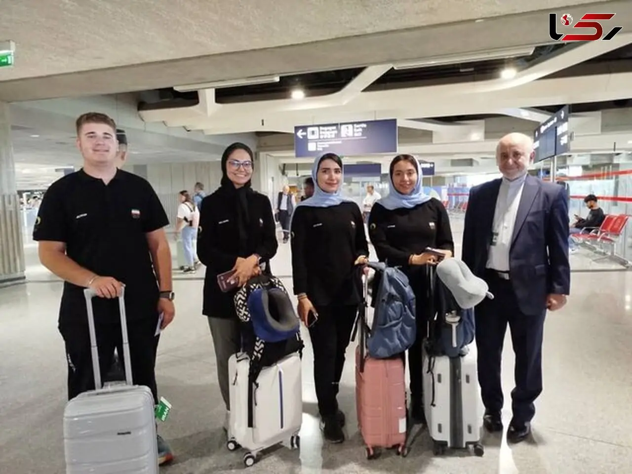 اولین کاروان ورزشی ایران وارد پاریس شد

