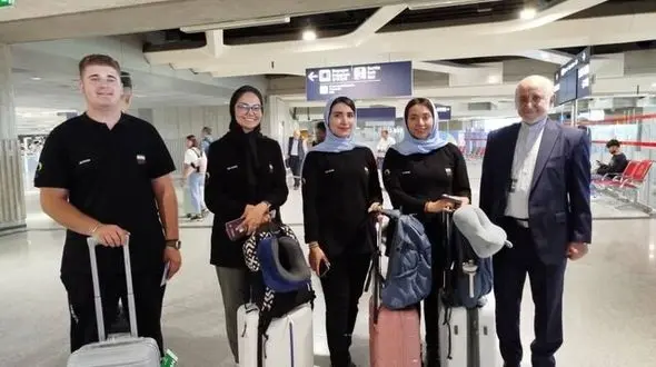 اولین کاروان ورزشی ایران وارد پاریس شد
