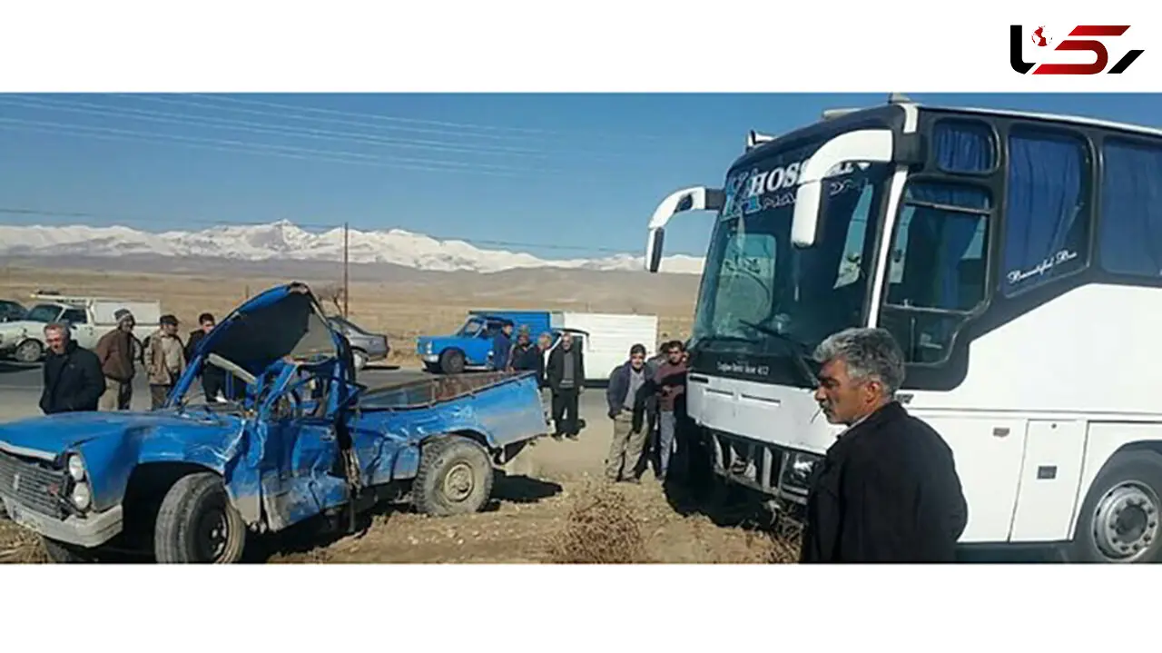 
برخورد مرگبار اتوبوس با نیسان در آذربایجان شرقی
