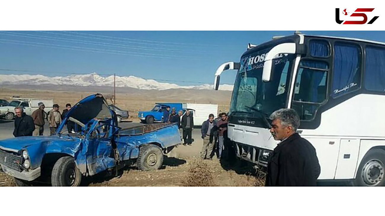 
برخورد مرگبار اتوبوس با نیسان در آذربایجان شرقی
