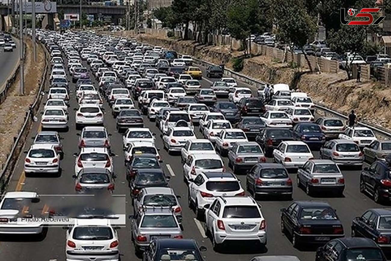  ترافیک سنگین در محور شهریار - تهران