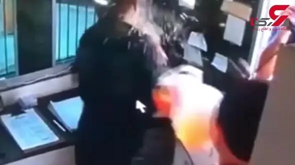 لحظه وحشتناک به آتش کشیدن یک مرد در پارکینگ  + فیلم 16+ 