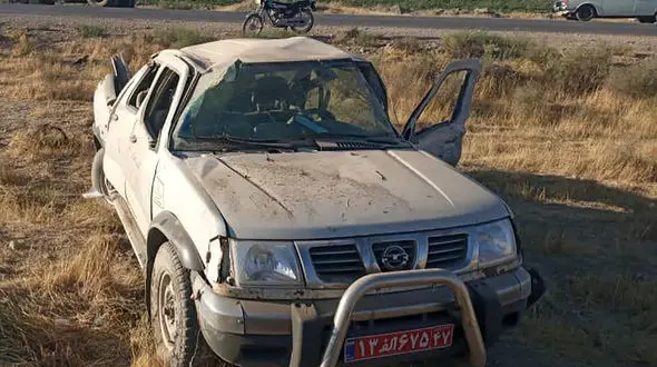 تصادف مرگبار پیکاپ راهداری غرق آباد با خاور در جاده ساوه