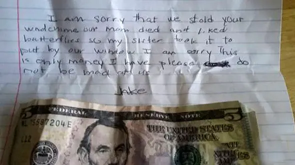 نامه عجیب یک دزد / به خاطر خواهرم سرقت کردم!+ عکس