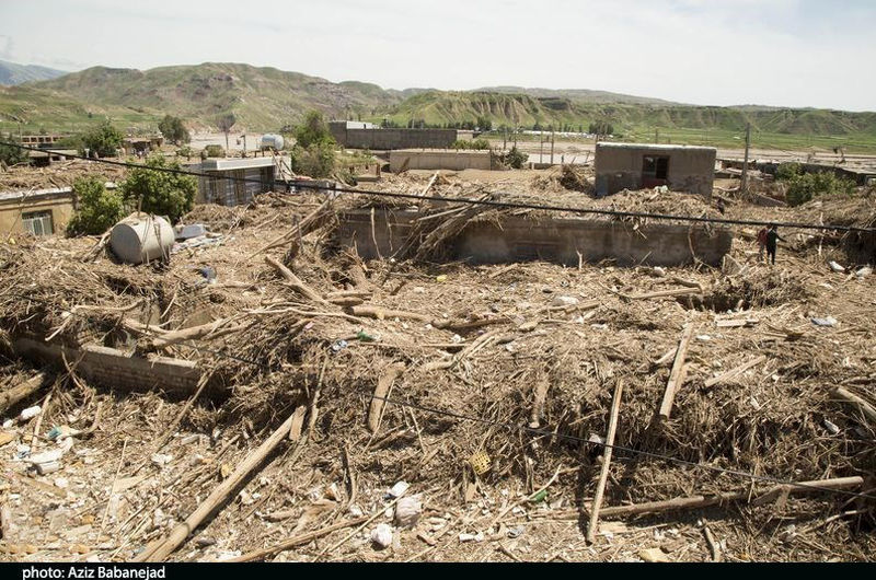 تخریب کامل روستای «چم‌مهر»