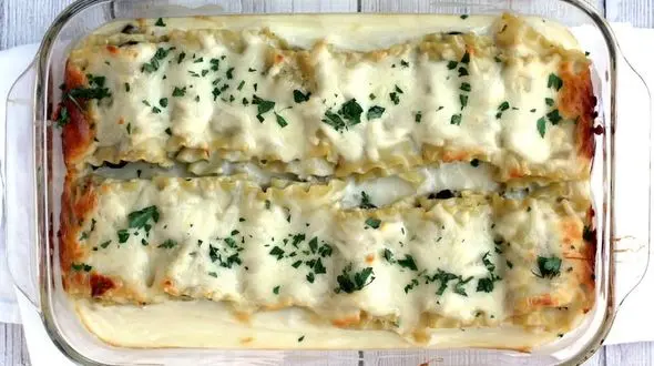 لازانیای گیاهی با طعم اسفناج+دستور پخت