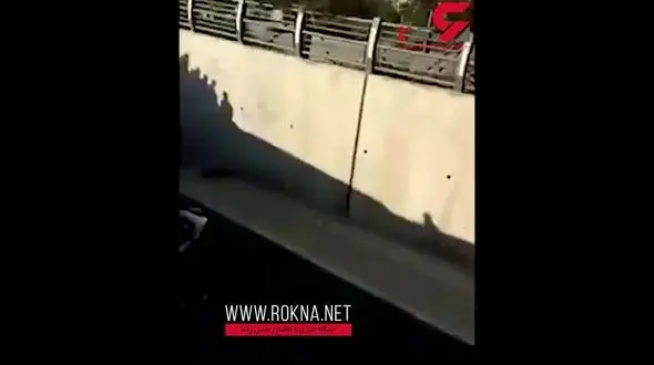 اصلاح صورت هنگام رانندگی حادثه ساز شد! + فیلم