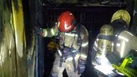 نجات کودکان دوقلو از آتش سوزی میدان ولیعصر + فلیم و جزئیات