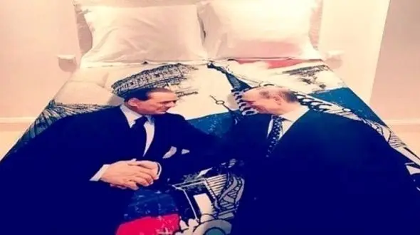 هدیه عجیب و غریب برلوسکنی به پوتین + عکس