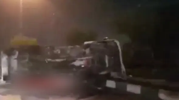فیلم از واژگونی هولناک تریلی در مشهد  
