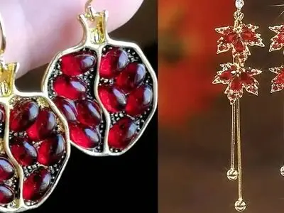 زیباترین مدل‌ های گوشواره مخصوص شب یلدا + جدیدترین ترندهای امسال