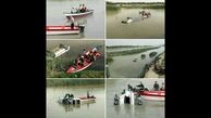 تصاویر دیدنی از سقوط سمند به رودخانه کارون + فیلم و عکس
